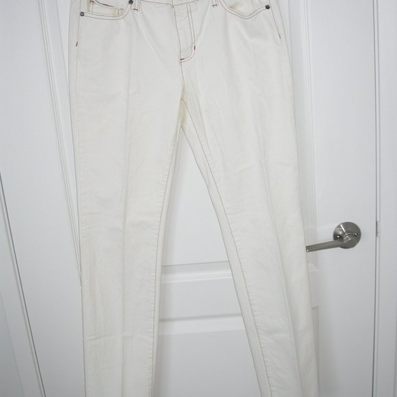 Tommy Hilfliger Cream Coloured Denim Jeans - Picture 6 of 8